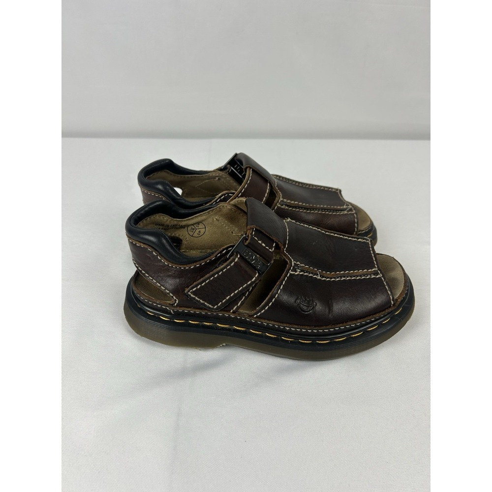 Vintage Y2K Dr Martens 9064 Brown Leather Fisherman Sandals Womens 8 Made in UK - Picture 5 of 13